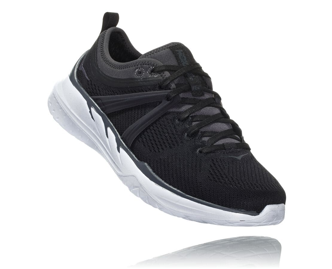 Hoka One One Tivra Női Edzőcipő Fekete / Sötét Szürke [CHOYQ-3261]